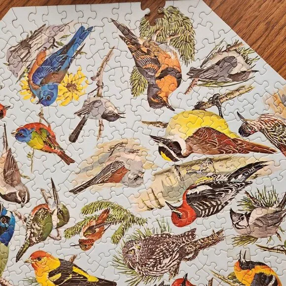 Vintage 500 Piece 1968 Springbok Octagon jigsaw Puzzle Western Birds by …